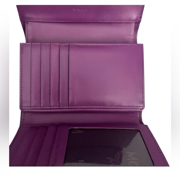 MCM Munchen purple trifold wallet EUC HOST PICK - Picture 6 of 13